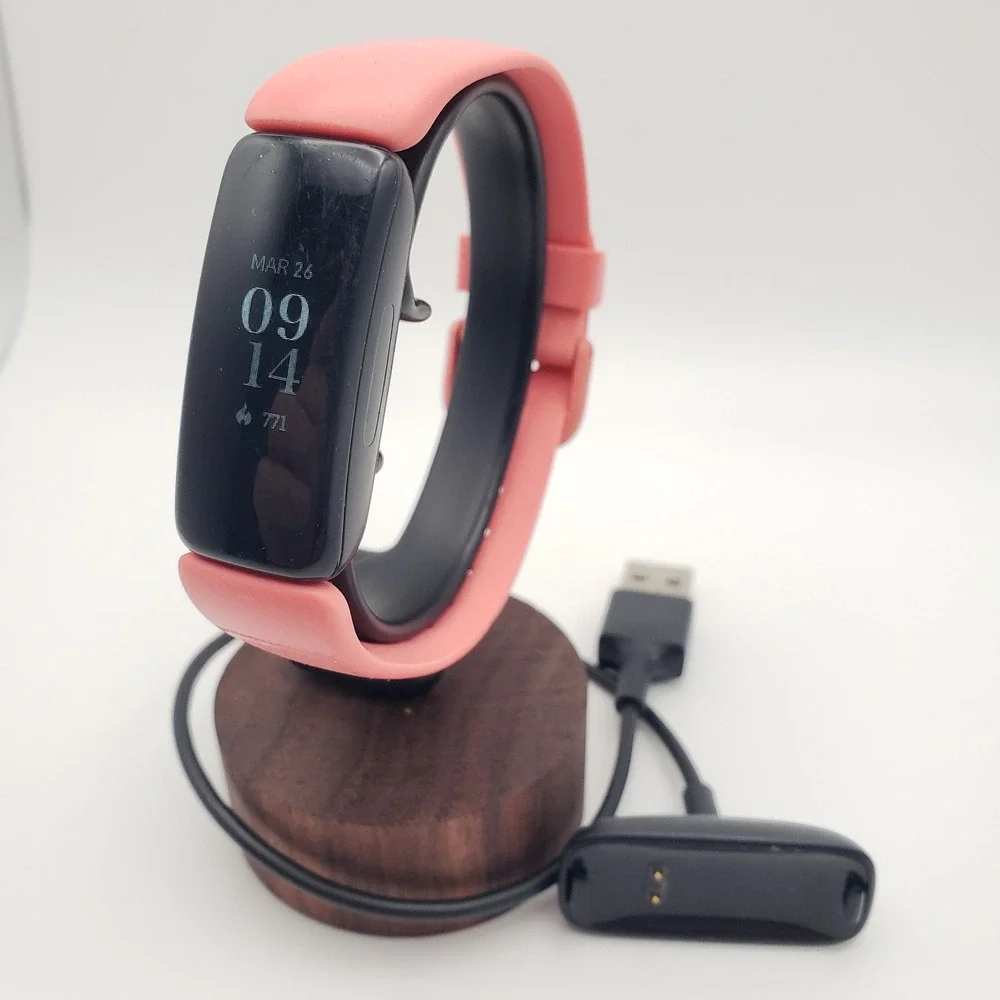 Fitbit Inspire 2 Fitness Tracker Small Pink Band FB418 Heart Rate Step Activity